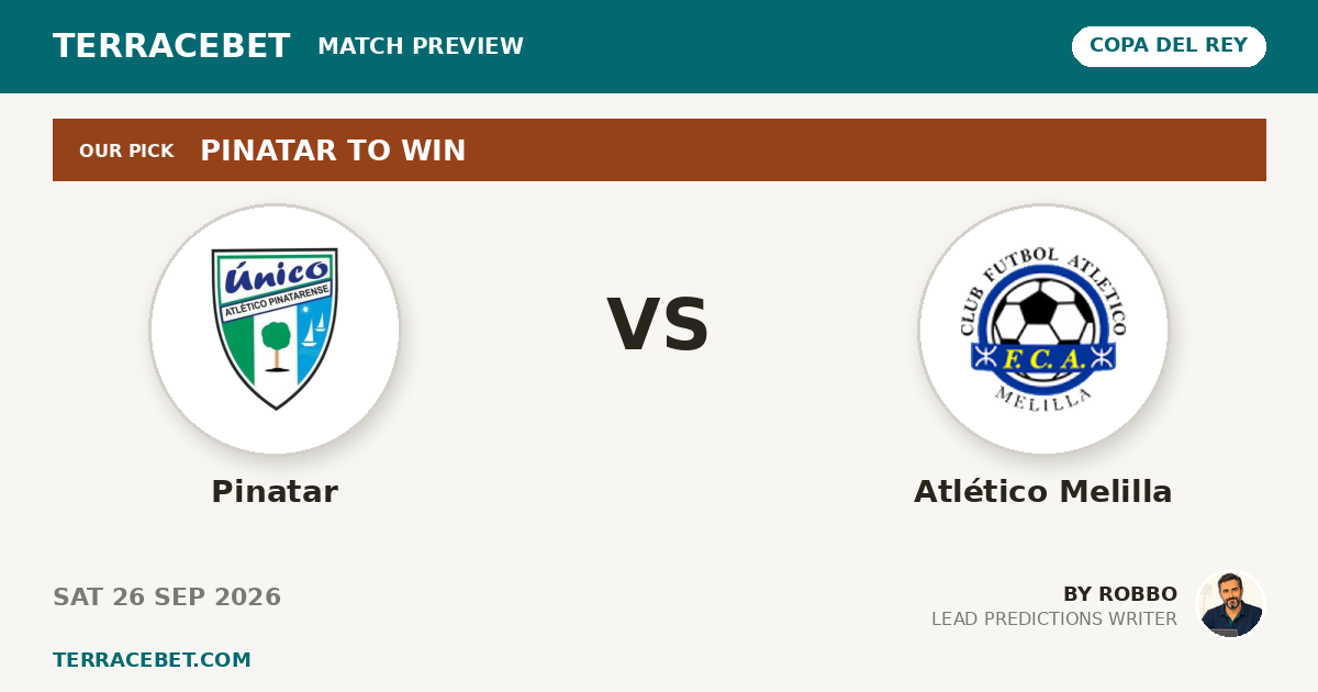 Pinatar vs Atlético Melilla preview by Robbo for TerraceBet