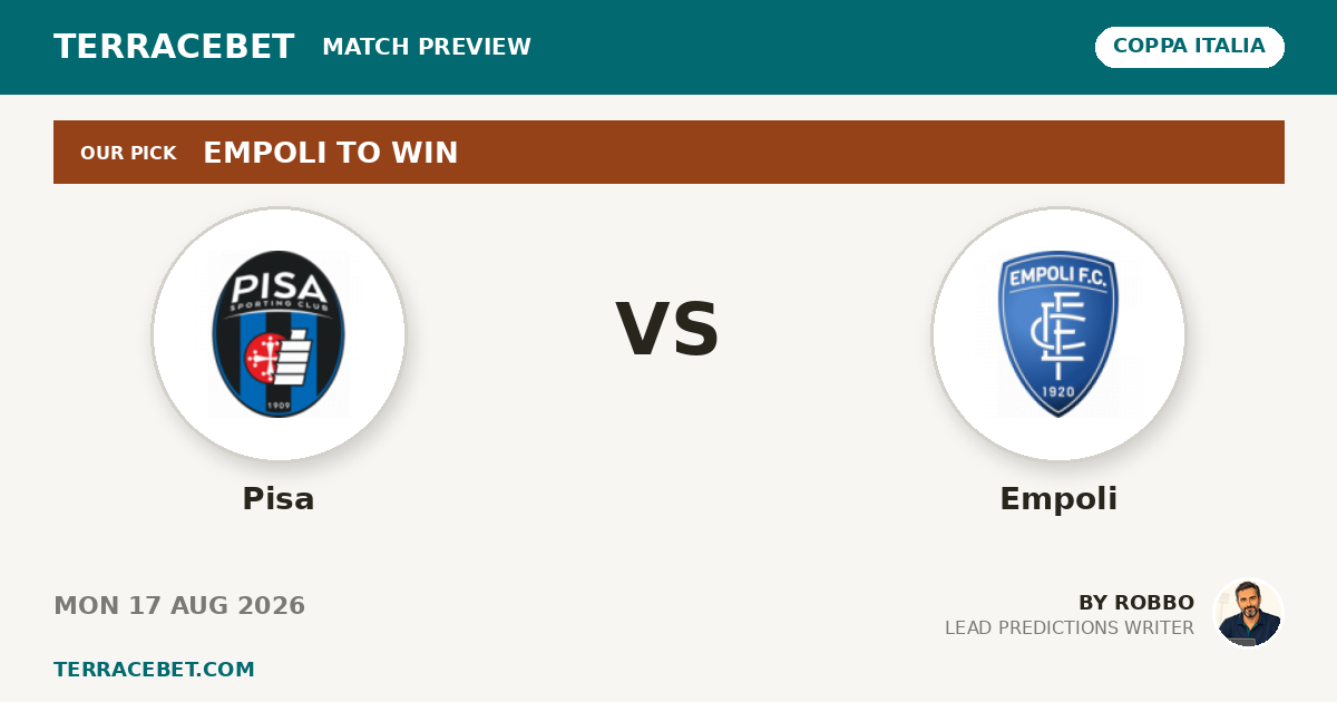 Pisa vs Empoli preview by Robbo for TerraceBet