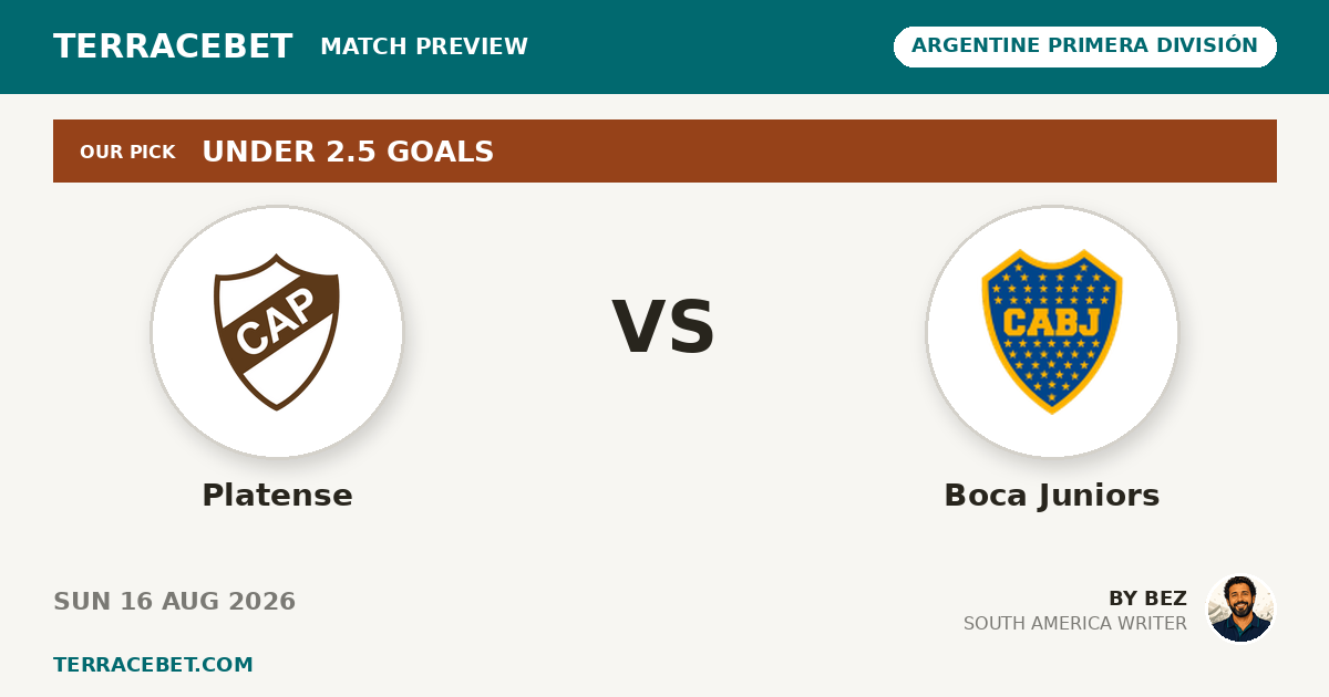 Platense vs Boca Juniors preview by Bez for TerraceBet
