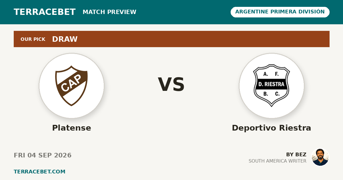 Platense vs Deportivo Riestra preview by Bez for TerraceBet
