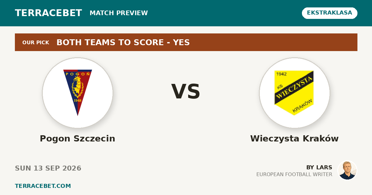 Pogon Szczecin vs Wieczysta Kraków preview by Lars for TerraceBet