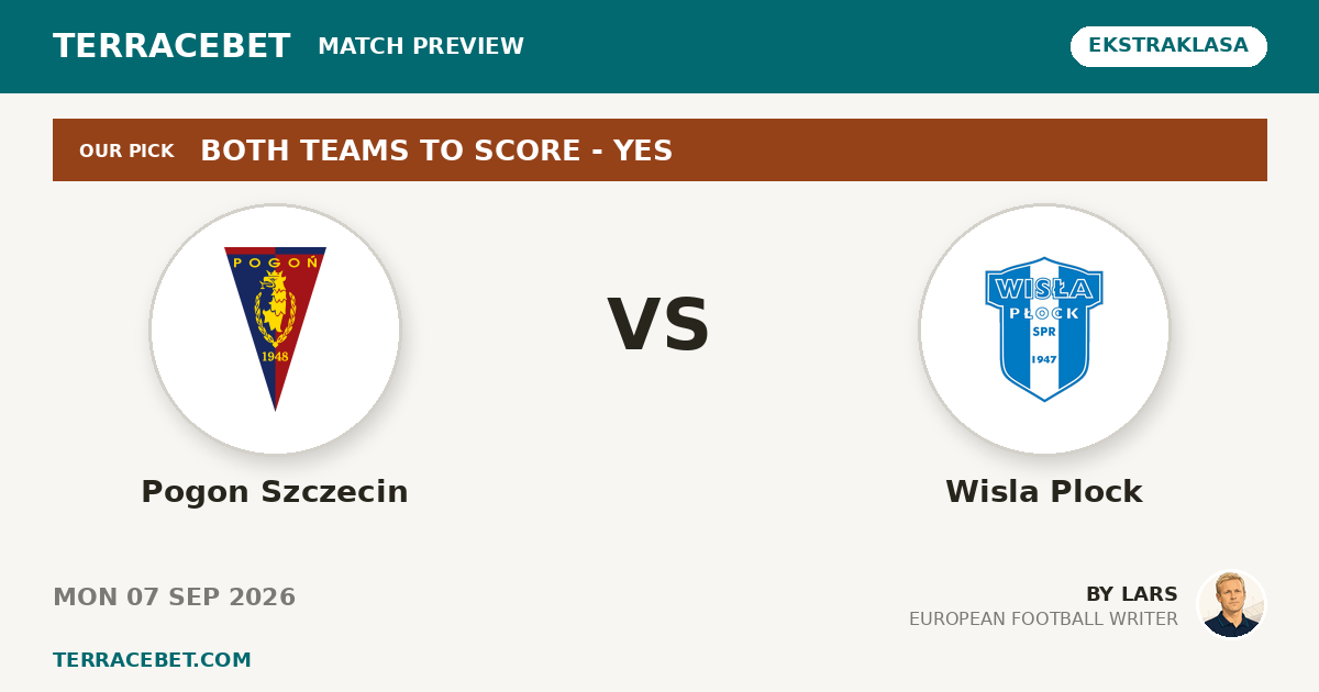 Pogon Szczecin vs Wisla Plock preview by Lars for TerraceBet