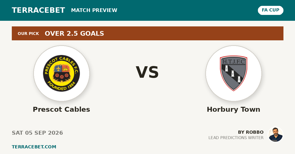 Prescot Cables vs Horbury Town preview by Robbo for TerraceBet