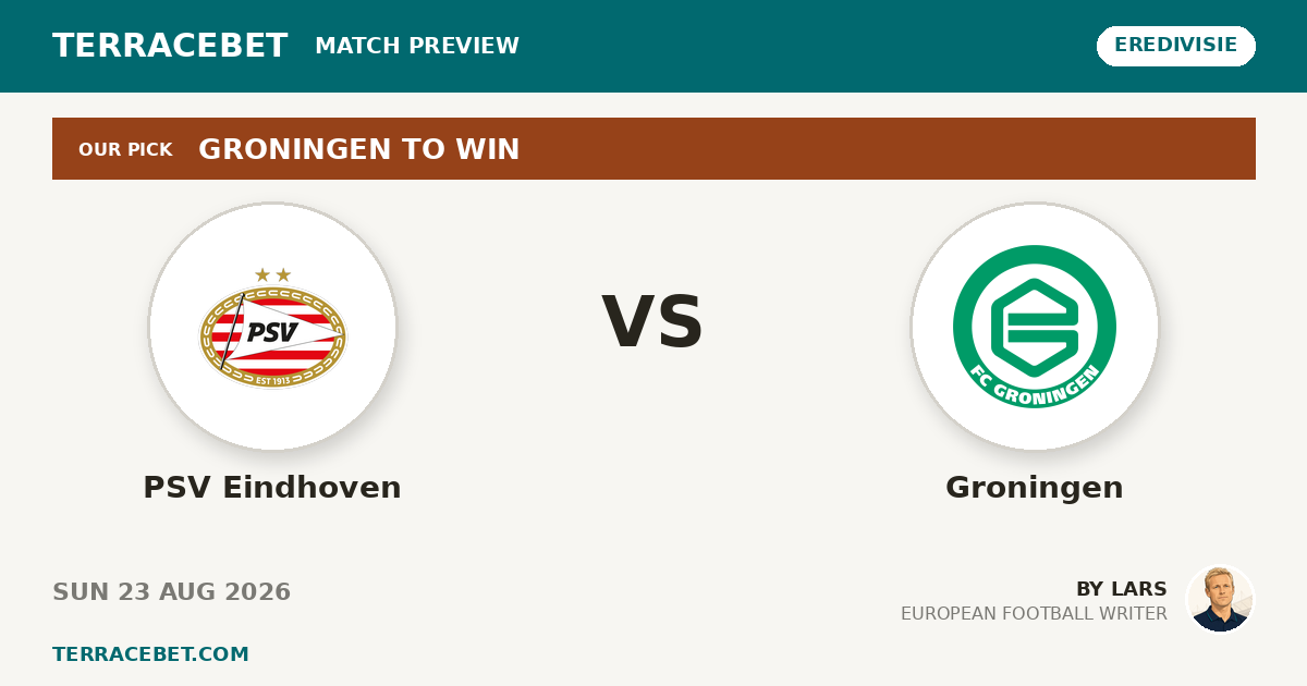 PSV Eindhoven vs Groningen preview by Lars for TerraceBet