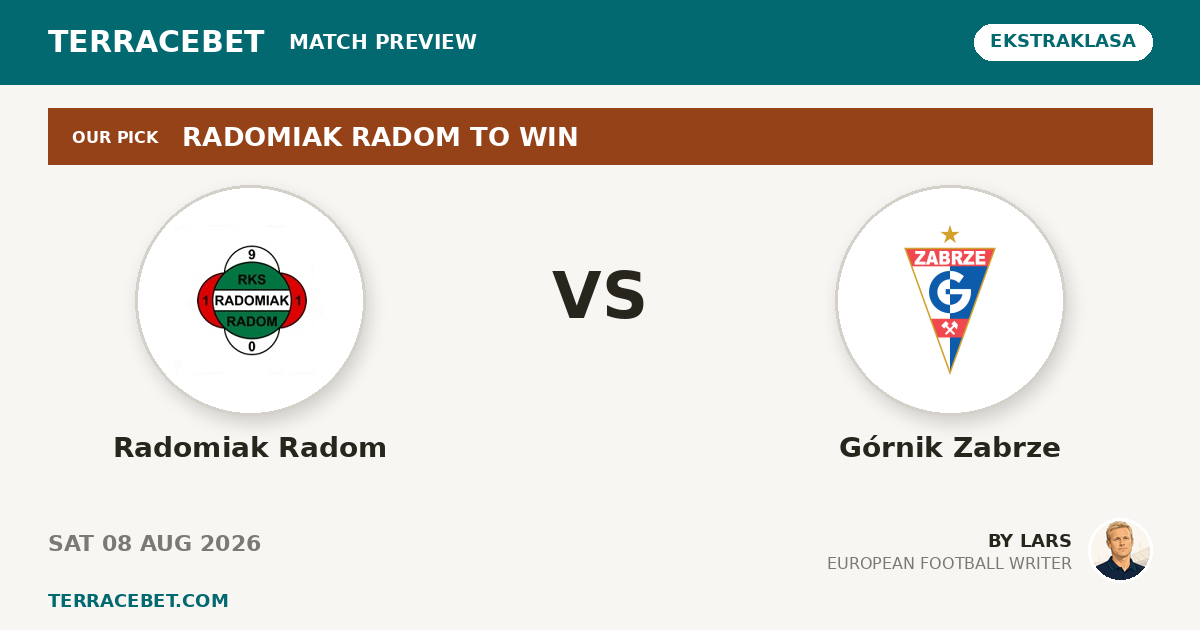 Radomiak Radom vs Górnik Zabrze preview by Lars for TerraceBet