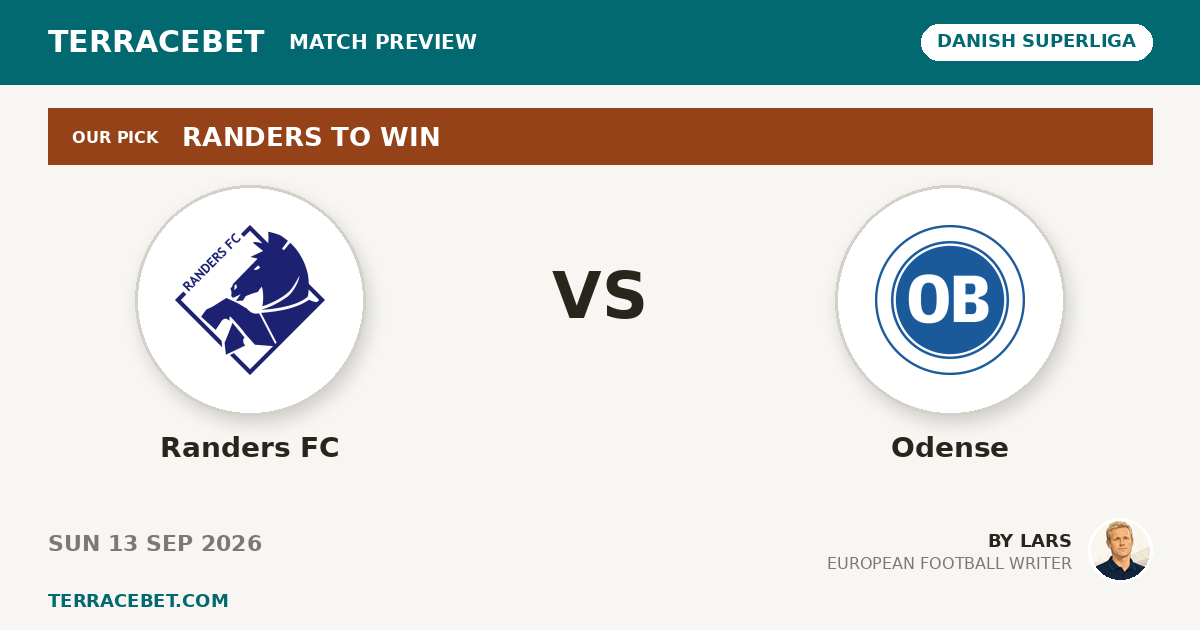 Randers FC vs Odense preview by Lars for TerraceBet