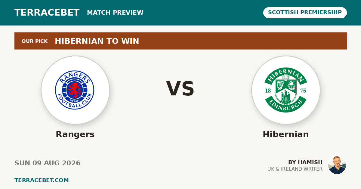 Rangers vs Hibernian preview by Hamish for TerraceBet