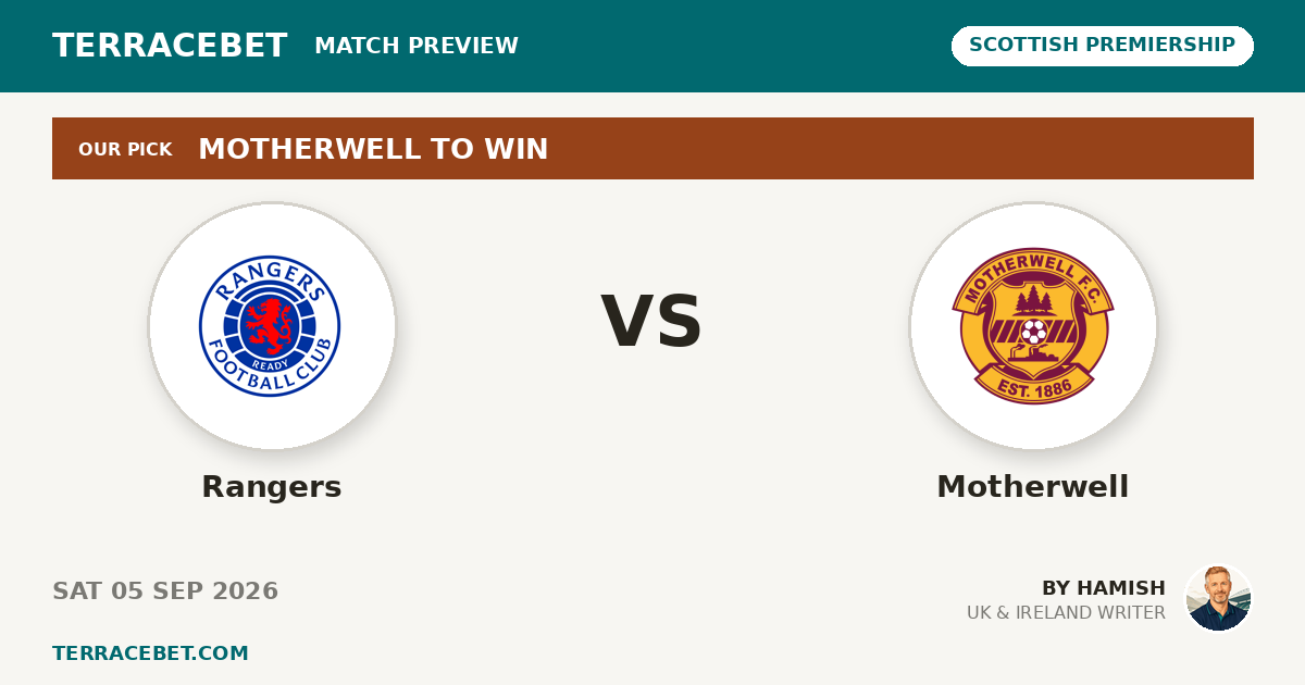 Rangers vs Motherwell preview by Hamish for TerraceBet