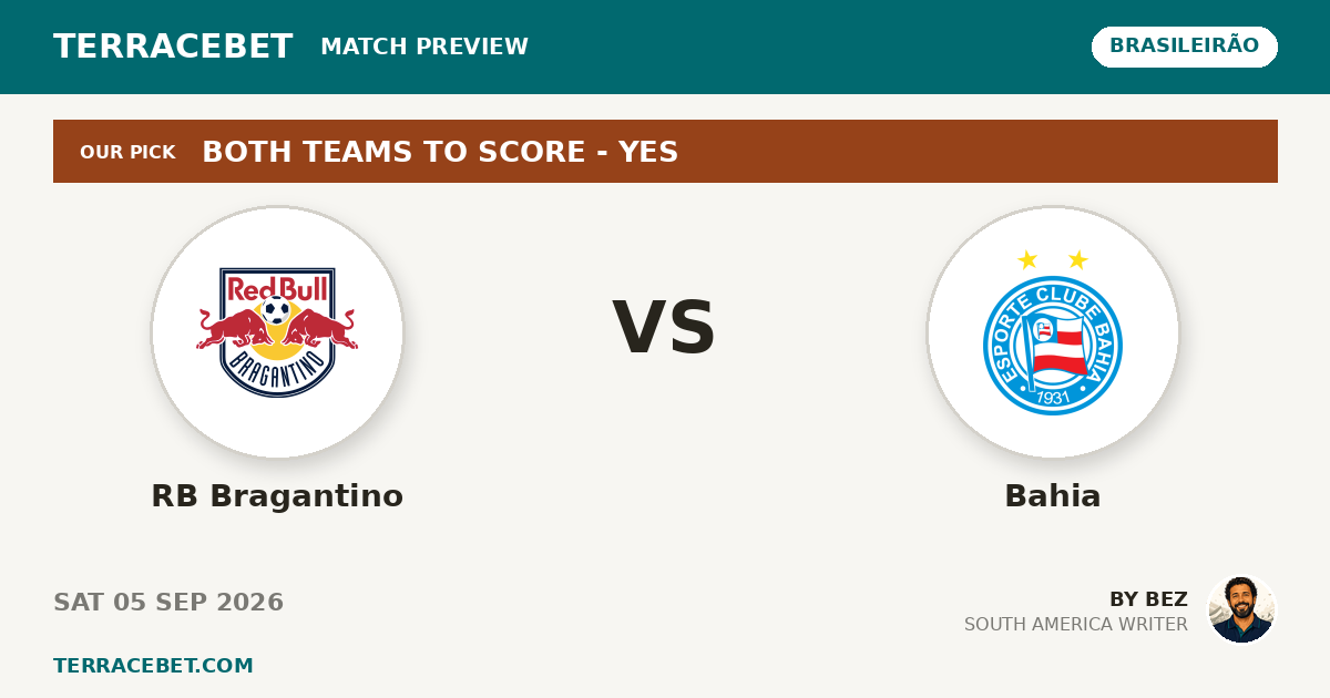 RB Bragantino vs Bahia preview by Bez for TerraceBet