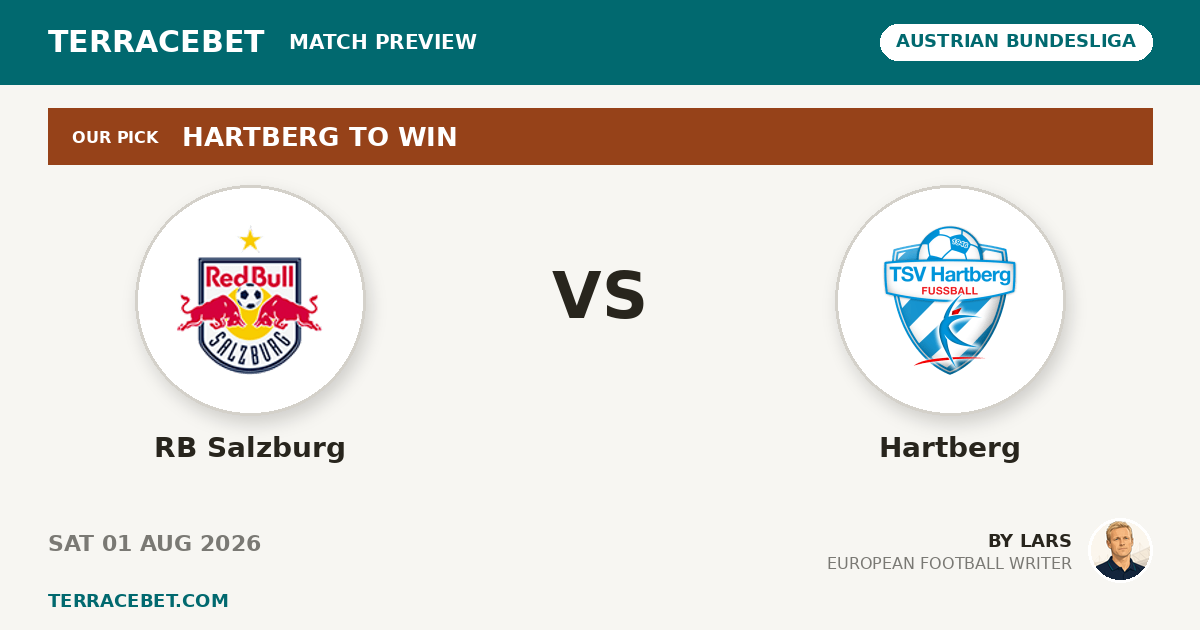 RB Salzburg vs Hartberg preview by Lars for TerraceBet