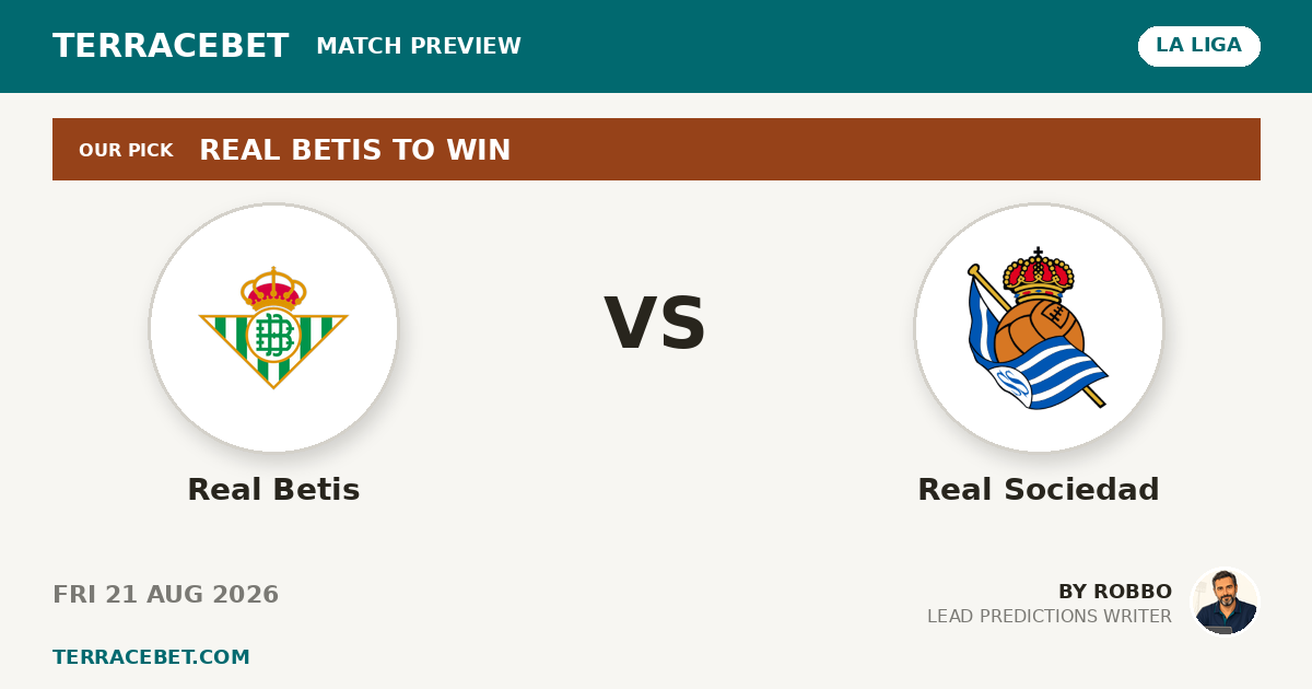 Real Betis vs Real Sociedad preview by Robbo for TerraceBet