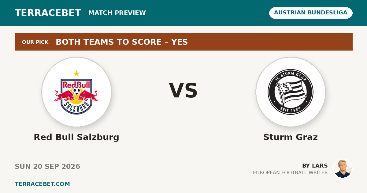 Red Bull Salzburg vs Sturm Graz preview by Lars for TerraceBet