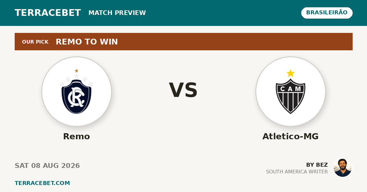 Remo vs Atletico-MG preview by Bez for TerraceBet