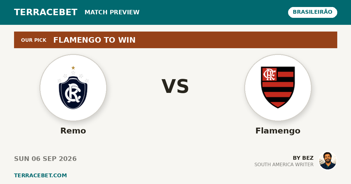 Remo vs Flamengo preview by Bez for TerraceBet