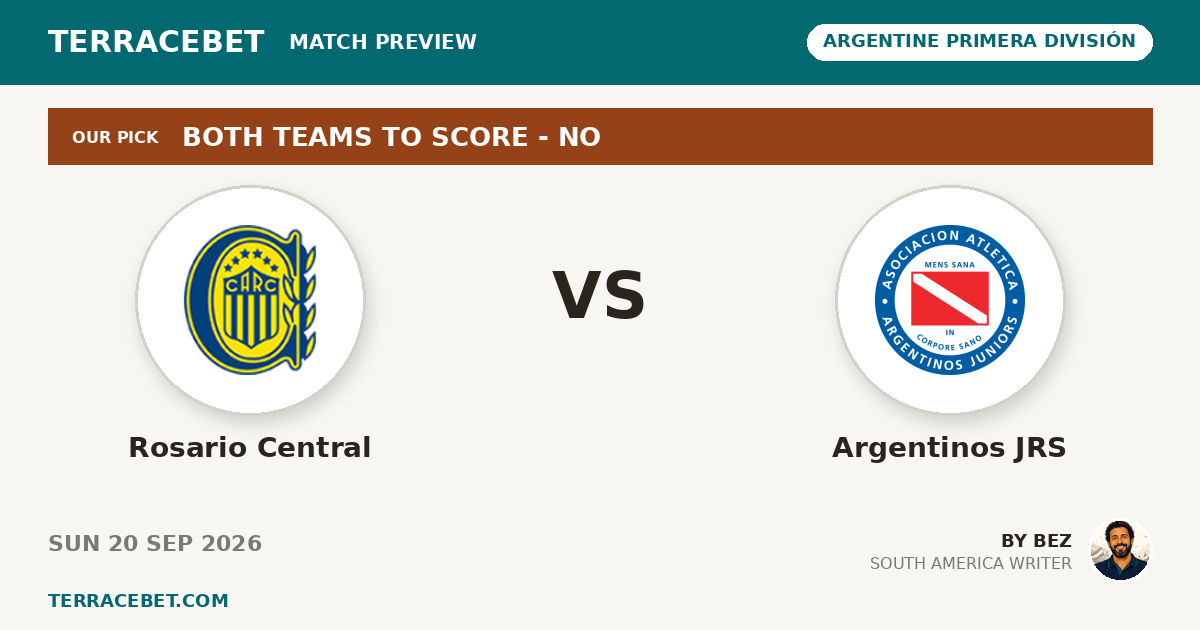 Rosario Central vs Argentinos JRS preview by Bez for TerraceBet