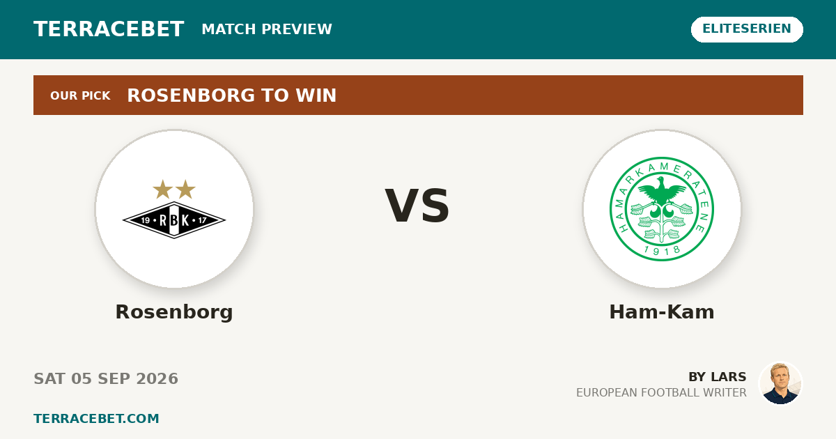Rosenborg vs Ham-Kam preview by Lars for TerraceBet
