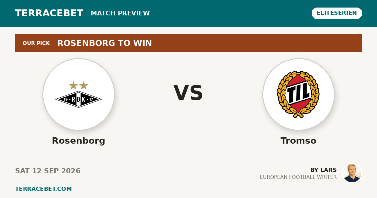 Rosenborg vs Tromso preview by Lars for TerraceBet