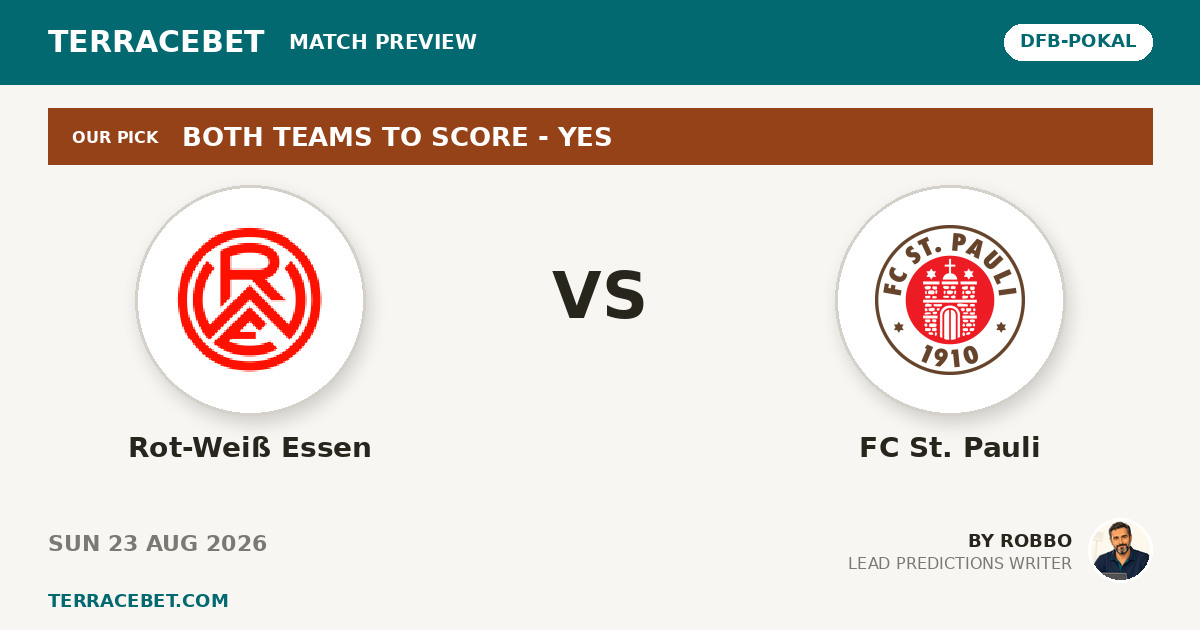 Rot-Weiß Essen vs FC St. Pauli preview by Robbo for TerraceBet