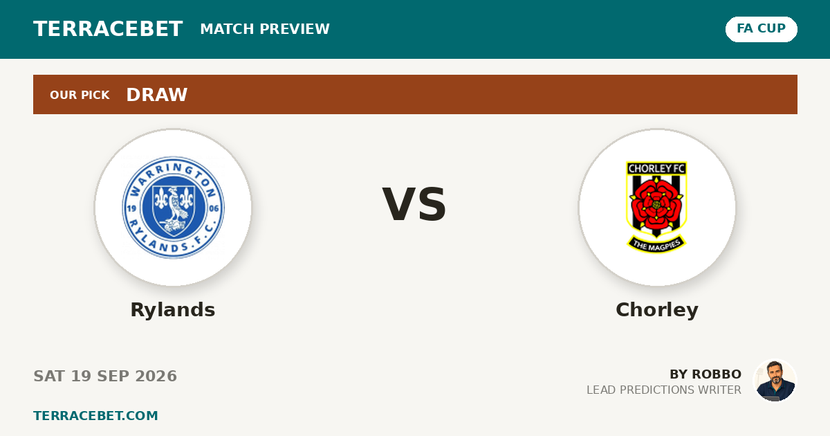 Rylands vs Chorley preview by Robbo for TerraceBet