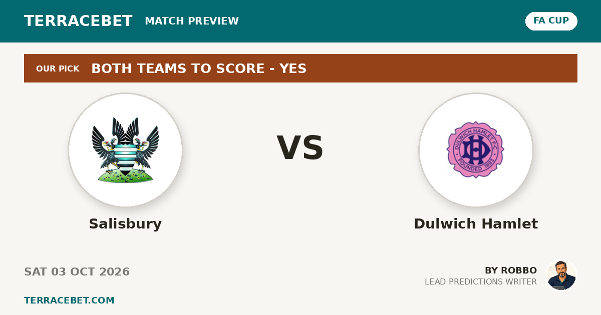 Salisbury vs Dulwich Hamlet preview by Robbo for TerraceBet