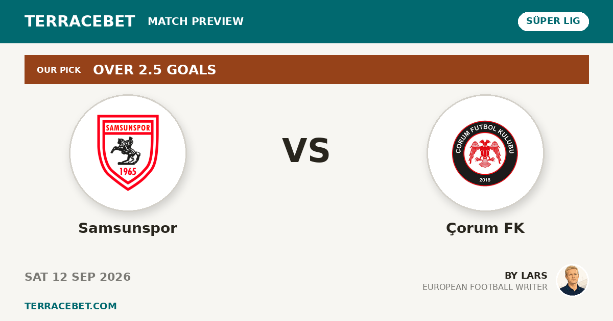 Samsunspor vs Çorum FK preview by Lars for TerraceBet