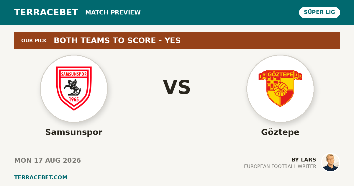 Samsunspor vs Göztepe preview by Lars for TerraceBet