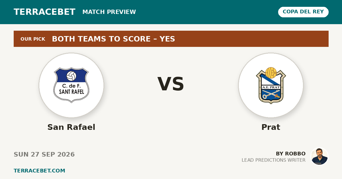 San Rafael vs Prat preview by Robbo for TerraceBet