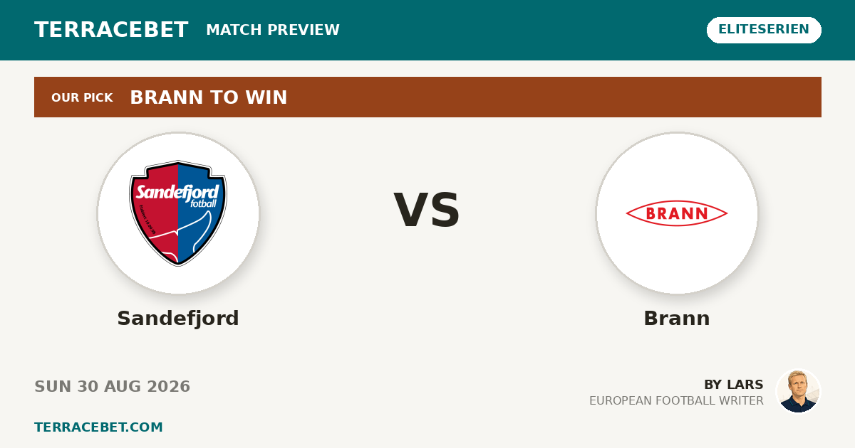 Sandefjord vs Brann preview by Lars for TerraceBet