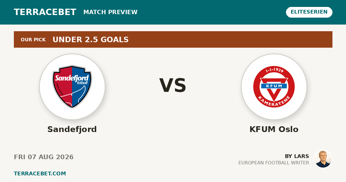 Sandefjord vs KFUM Oslo preview by Lars for TerraceBet