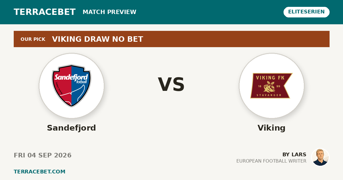 Sandefjord vs Viking preview by Lars for TerraceBet