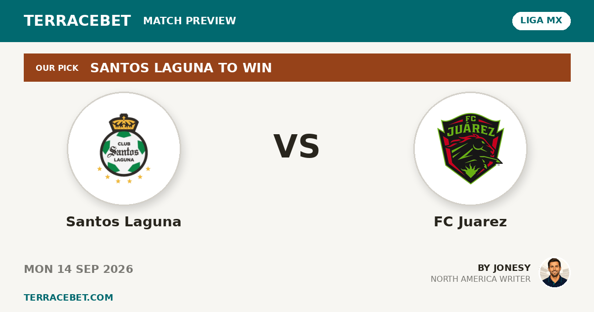Santos Laguna vs FC Juarez preview by Jonesy for TerraceBet