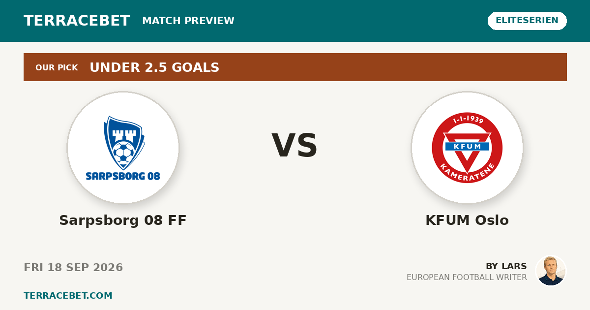 Sarpsborg 08 FF vs KFUM Oslo preview by Lars for TerraceBet