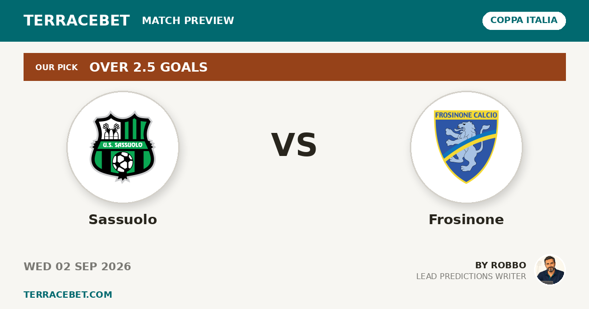 Sassuolo vs Frosinone preview by Robbo for TerraceBet