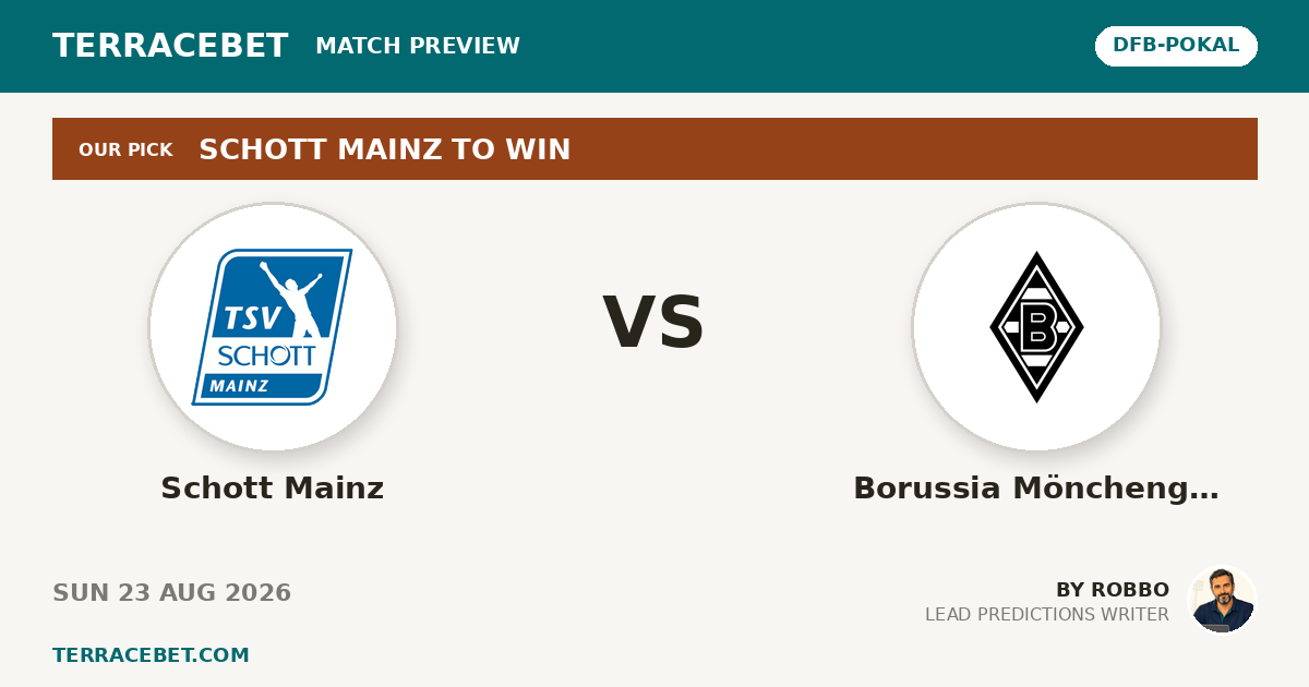 Schott Mainz vs Borussia Mönchengladbach preview by Robbo for TerraceBet