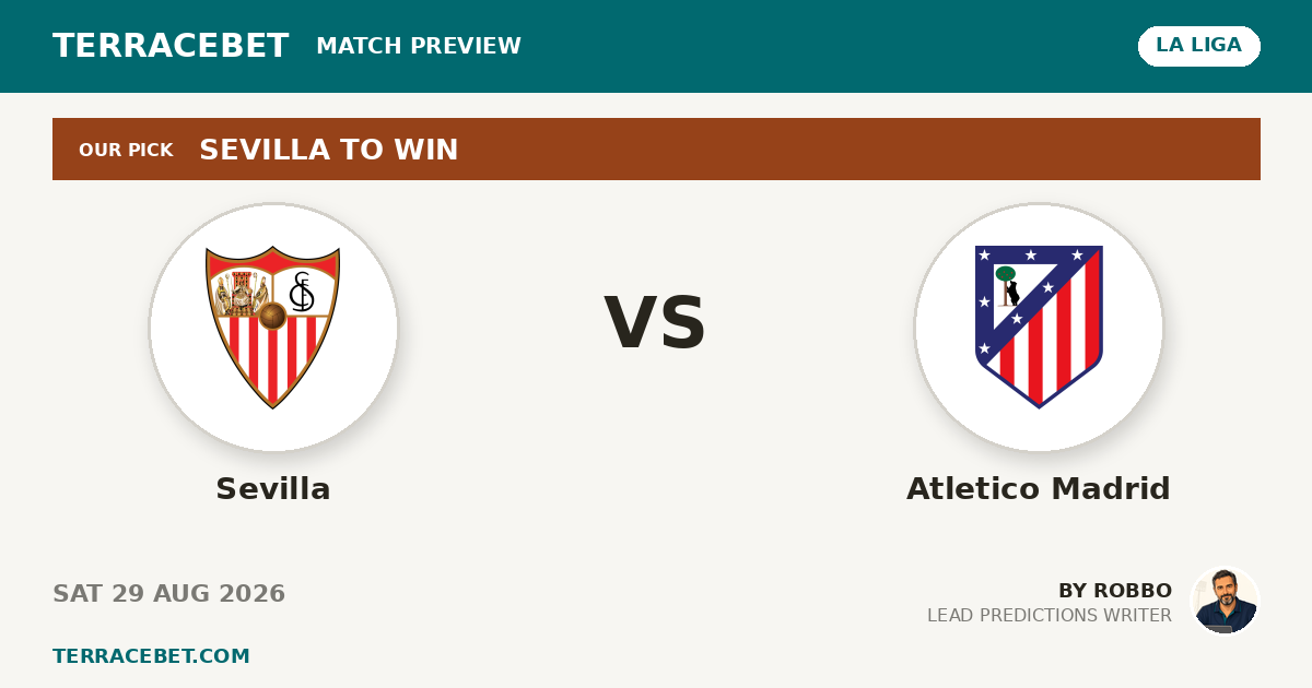 Sevilla vs Atletico Madrid preview by Robbo for TerraceBet