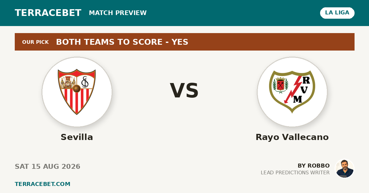 Sevilla vs Rayo Vallecano preview by Robbo for TerraceBet