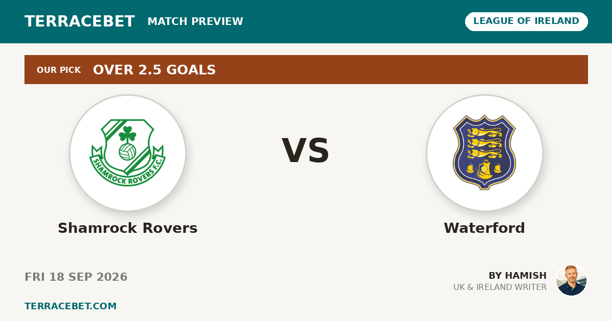 Shamrock Rovers vs Waterford preview by Hamish for TerraceBet