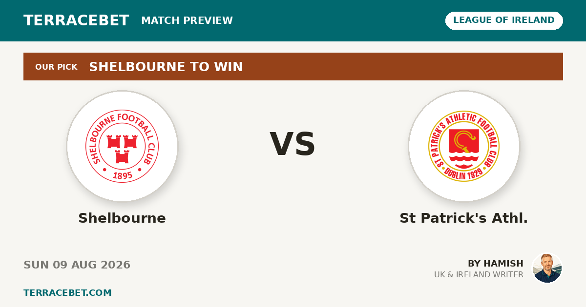 Shelbourne vs St Patrick's Athl. preview by Hamish for TerraceBet