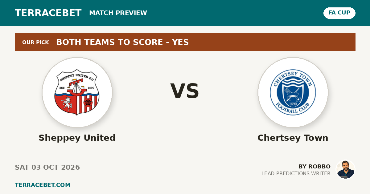 Sheppey United vs Chertsey Town preview by Robbo for TerraceBet