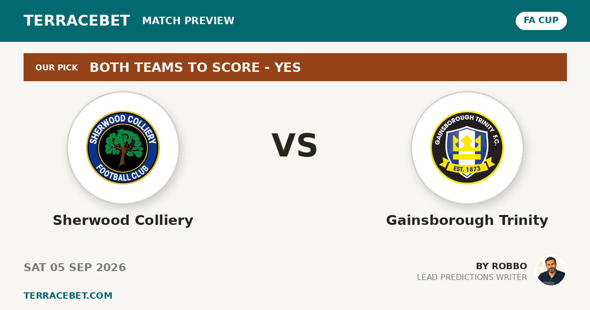 Sherwood Colliery vs Gainsborough Trinity preview by Robbo for TerraceBet