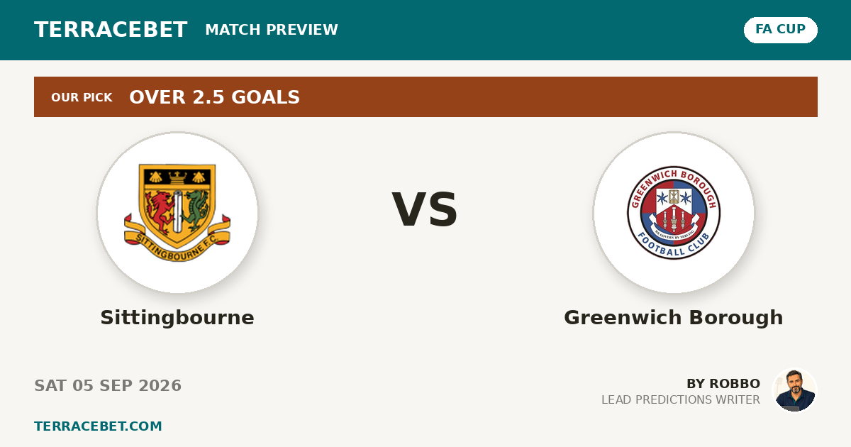 Sittingbourne vs Greenwich Borough preview by Robbo for TerraceBet