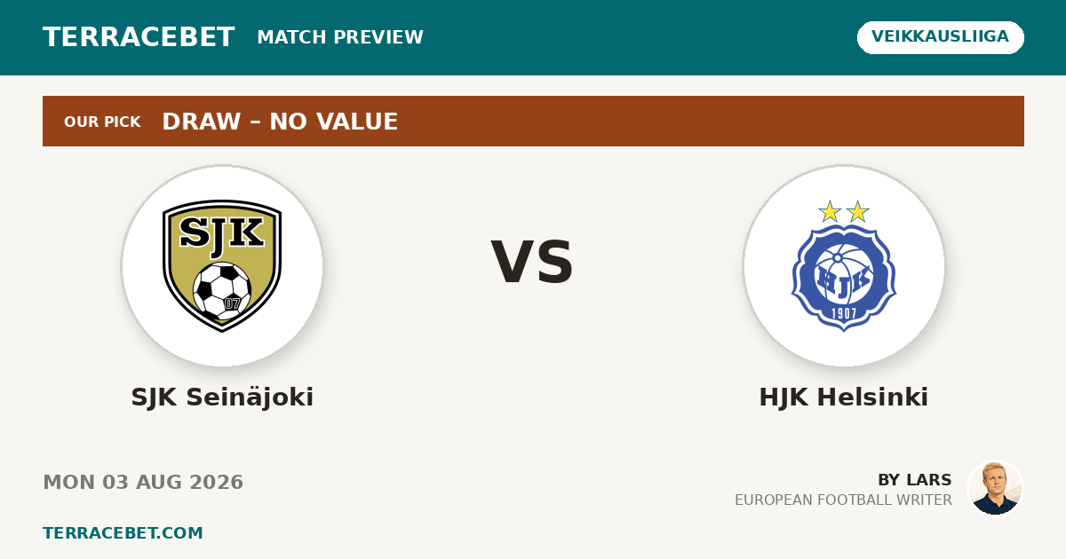 SJK Seinäjoki vs HJK Helsinki preview by Lars for TerraceBet