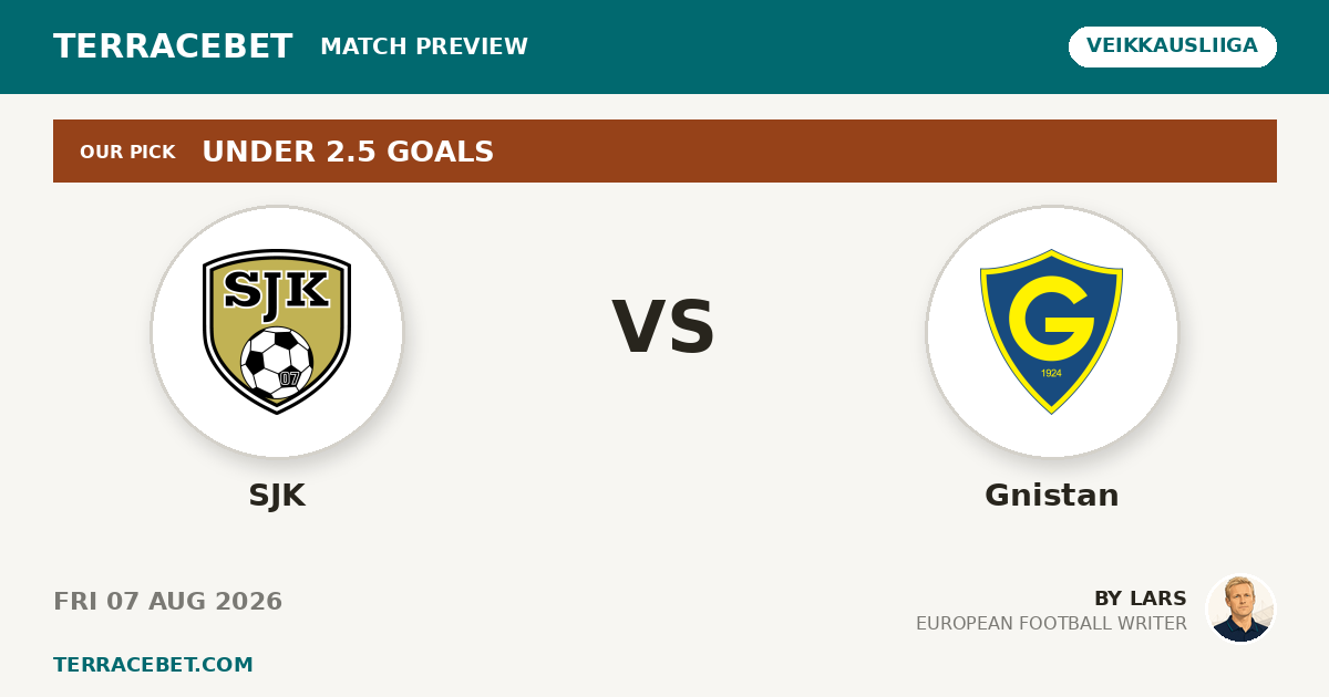 SJK vs Gnistan preview by Lars for TerraceBet
