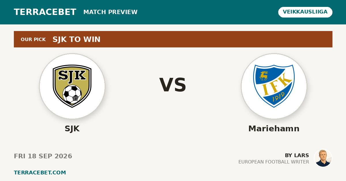 SJK vs Mariehamn preview by Lars for TerraceBet