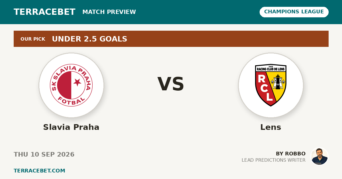 Slavia Praha vs Lens preview by Robbo for TerraceBet