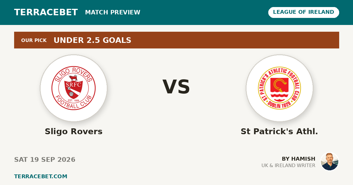 Sligo Rovers vs St Patrick's Athl. preview by Hamish for TerraceBet