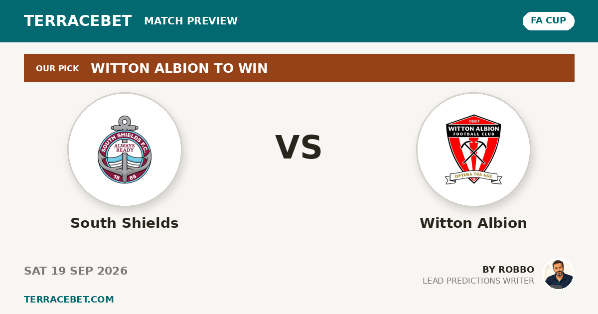 South Shields vs Witton Albion preview by Robbo for TerraceBet