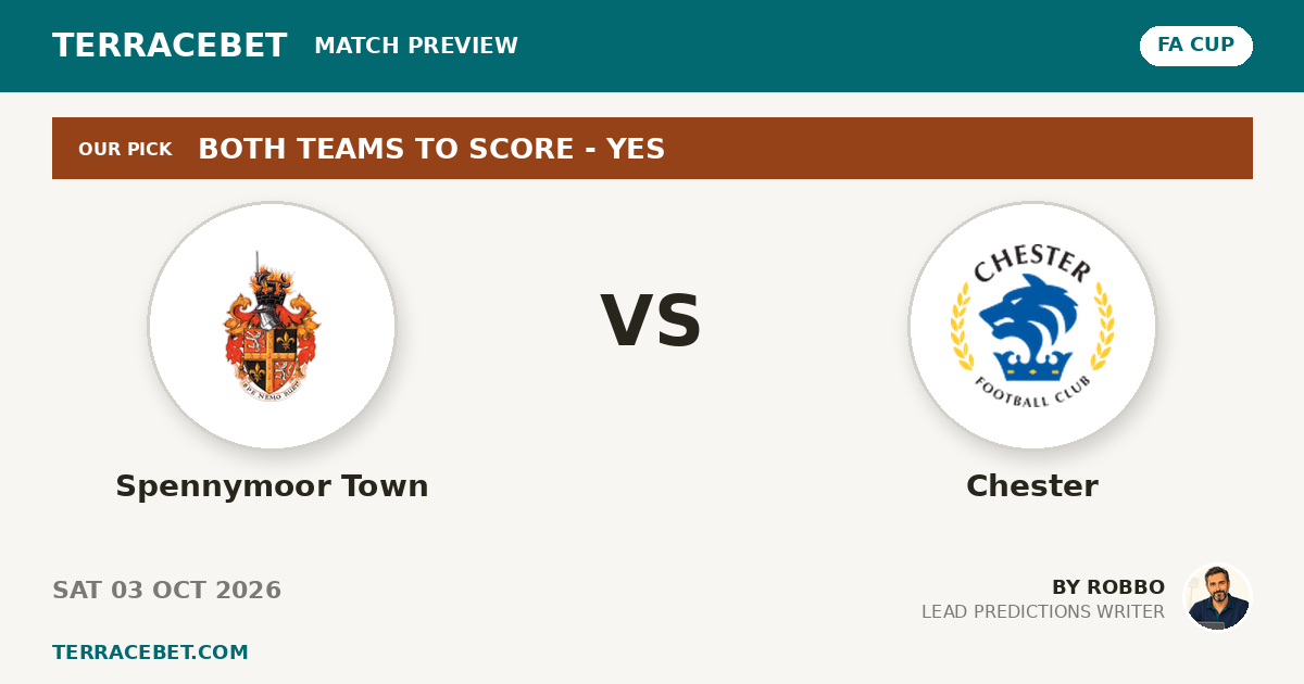 Spennymoor Town vs Chester preview by Robbo for TerraceBet