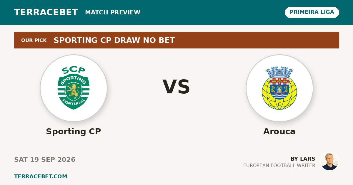 Sporting CP vs Arouca preview by Lars for TerraceBet