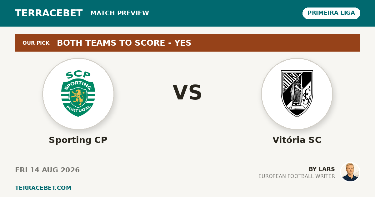 Sporting CP vs Vitória SC preview by Lars for TerraceBet